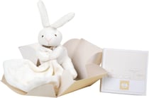 Doudou Lapin Mouchoir boite Fleur