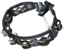 Latin Percussion - Tambourin - double rangée - noir