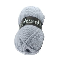Pelote de fil à tricoter 100% acrylique - Plassard - Layette Plus - Gris 290