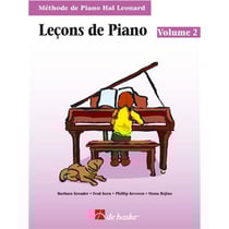 Lecons de piano, volume 2 (avec cd) methode de piano hal leonard - piano - recueil + cd