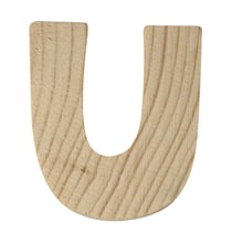 LETTRE BOIS 5CM U LETTRE BOIS 5CM U