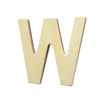 Lettre W majuscule - bois - 5 cm