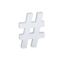Symbole #  - carton blanc - 12 cm