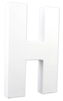 Lettre H Pap Mach 20,5Cm Lettre H Pap Mach 20,5Cm