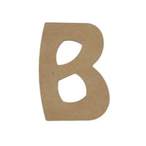 B MAJUSCULE 8CM - EPAIS 6MM LETTRE MAJUSCULE B 8CM