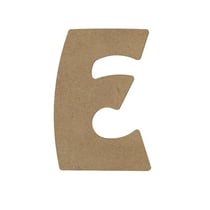 E MAJUSCULE 8CM - EPAIS 6MM LETTRE MAJUSCULE E 8CM