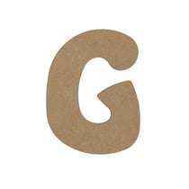G MAJUSCULE 8CM - EPAIS 6MM LETTRE MAJUSCULE G 8CM