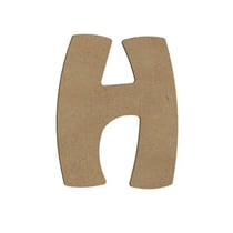 H MAJUSCULE 8CM - EPAIS 6MM LETTRE MAJUSCULE H 8CM