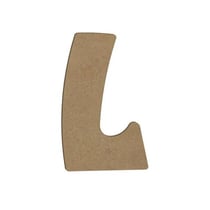 L MAJUSCULE 8CM - EPAIS 6MM LETTRE MAJUSCULE L 8CM
