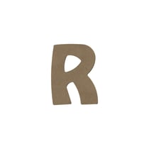 R MAJUSCULE 8CM - EPAIS 6MM LETTRE MAJUSCULE R 8CM