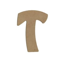 T MAJUSCULE 8CM - EPAIS 6MM LETTRE MAJUSCULE T 8CM