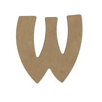 W MAJUSCULE 8CM - EPAIS 6MM LETTRE MAJUSCULE W 8CM