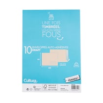 Pack de 50 Enveloppes blanches pour format A4 - 32 x 23 cm - La