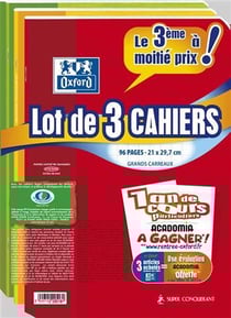 Lot De 3 Cahiers A4 96P Seyes