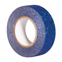 Rouleau de 5m de masking tape Glitter - Bleu Nuit - Rayher