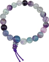 Bracelet Mâlâ tibétain - Fluorite