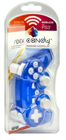 MANETTE PS3 ROCK CANDY SANS FIL BLEUE