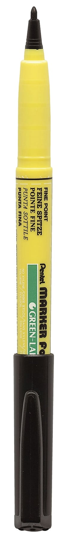 Marqueur textile - Noir - Green Label - Pointe fine - Pentel