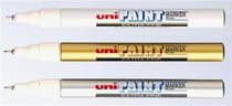 Marker uni pointe fine or peinture huile