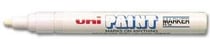 Lot de 12 Marqueurs Pointe conique moyenne PAINT Marker PX20 2,2 - 2,8mm Blanc UNI-BALL