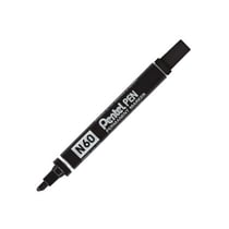 Marqueur permanent - Noir - N60 - Pointe biseautée - Pentel