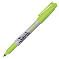 Marqueur permanent - Vert - Néon - Pointe fine - Sharpie