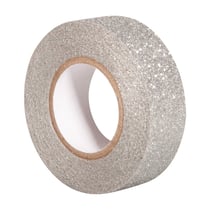 Rouleau de 5m de masking tape Glitter - Argent - Rayher