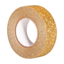 Rouleau de 5m de masking tape Glitter - Doré - Rayher