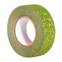 Rouleau de 5m de masking tape Glitter - Vert - Rayher