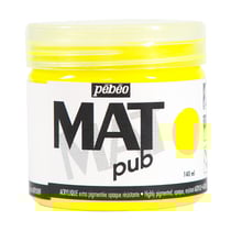 Acrylique Mat Pub Pébéo 140 ml - jaune fluorescent