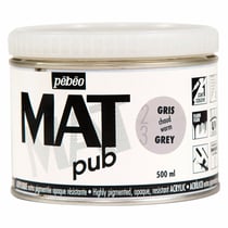 Acrylique Mat Pub Pébéo 500 ml - Gris Chaud