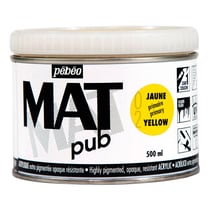 Acrylique Mat Pub Pébéo 500 ml - Jaune Primaire