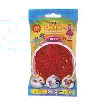 Perles Hama - 5 mm - rouge noël - 1000 perles