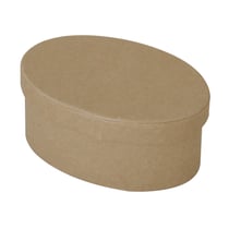 Mini boîte en carton ovale 9x6x4cm - Créalia
