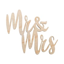 Mini mot en bois - Mr & Mrs