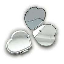MIROIR METAL A DECORER COEUR 60 x 55 mm