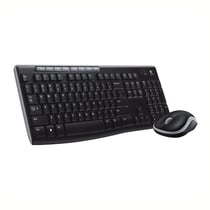 Clavier et souris Logitech sans fil Combo - Mk270 - noir