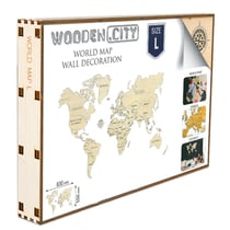 Mappemonde en bois