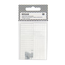 Mosaïque miroir carré verre - autocollante - 5 mm