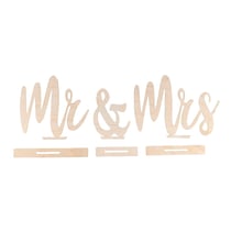 Motif en bois - Mr & Mrs