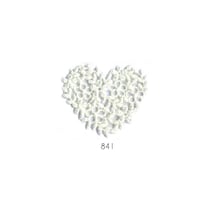 Motif thermocollant - Cœur dentelle blanc cassé