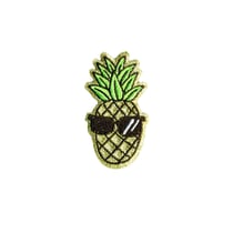 Ecusson thermocollant pailleté - ananas doré - Vengo