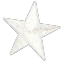 Motif thermocollant - étoile blanche
