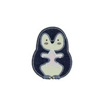 Motif thermocollant Bande de mignons pinguin étoile rose - Récréa