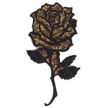 Ecusson à strass rose entière - Hauteur : 11 cm