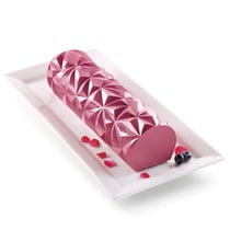 Moule pour bûches - Motif diamant