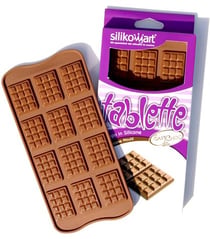 Silikomart SCG 11 TABLETTE - Moule à chocolat - cavité 12 - 42 ml