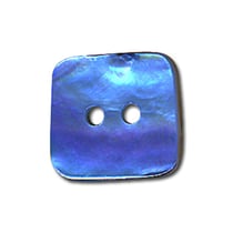 BOUTON NACRE CARRE NACRE BLEU ROI