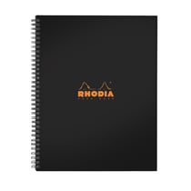 Cahier à spirales - Format A4 21 x 29.7 cm - Rhodiactive Notebook - Rhodia - 160 pages lignées - Noir