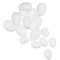 Oeuf plastique 10 cm - blanc